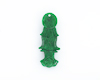 Jadeite (type-A) Guan Yin amulet