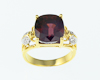 Zircon and diamond ring