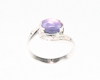 Blue star sapphire and diamond ring