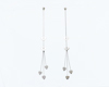 White gold earrings