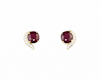 Ruby and diamond earrings