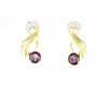 Spinel and diamond earrings