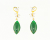 Jadeite (type-A) and diamond earrings