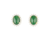 Jadeite (type-A) and diamond earrings