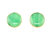 Jadeite (type-A) and diamond earrings