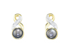 Star sapphire and diamond earrings