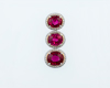 Rubellite and diamond pendant