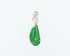 Jadeite (type-A) and diamond pendant