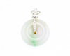 Jadeite (type-A) carving and diamond pendant