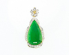 Jadeite (type-A) and diamond pendant