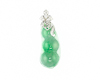 Jadeite (type-A) carving and diamond pendant