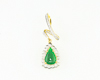 Jadeite (type-A) and diamond pendant