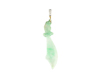 Jadeite (type-A) carving and diamond pendant