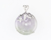 Jadeite (type-A) carving and diamond pendant