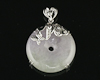 Jadeite (type-A) carving and diamond pendant