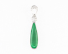 Jadeite (type-A) and diamond pendant