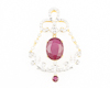 Ruby and diamond pendant