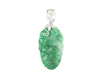 Jadeite (type-A) and diamond pendant