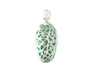 Jadeite (type-A) and diamond pendant