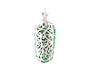 Jadeite (type-A) and diamond pendant