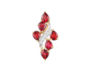 Ruby and diamond pendant