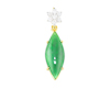 Jadeite (type-A) and diamond pendant