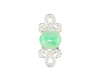 Jadeite (type-A) and diamond pendant