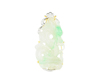 Jadeite (type-A) carving and diamond pendant