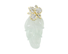 Jadeite (type-A) and diamond pendant