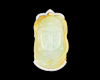 Jadeite (type-A) carving and diamond pendant