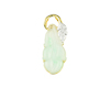 Jadeite (type-A) carving and diamond pendant