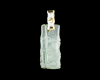 Jadeite (type-A) carving and diamond pendant