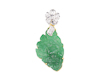 Jadeite (type-A) carving and diamond pendant