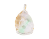 Jadeite (type-A) carving and diamond pendant