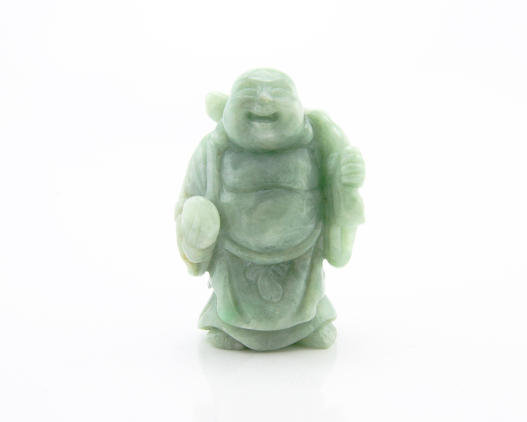 Jadeite (type-A) Budai statue - Click Image to Close