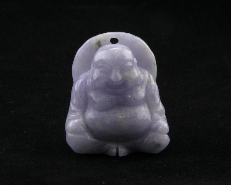 Jadeite (type-A) Budai amulet - Click Image to Close