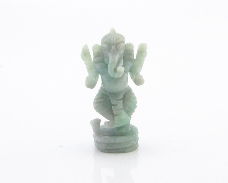 Jadeite (type-A) Ganesha statue - Click Image to Close