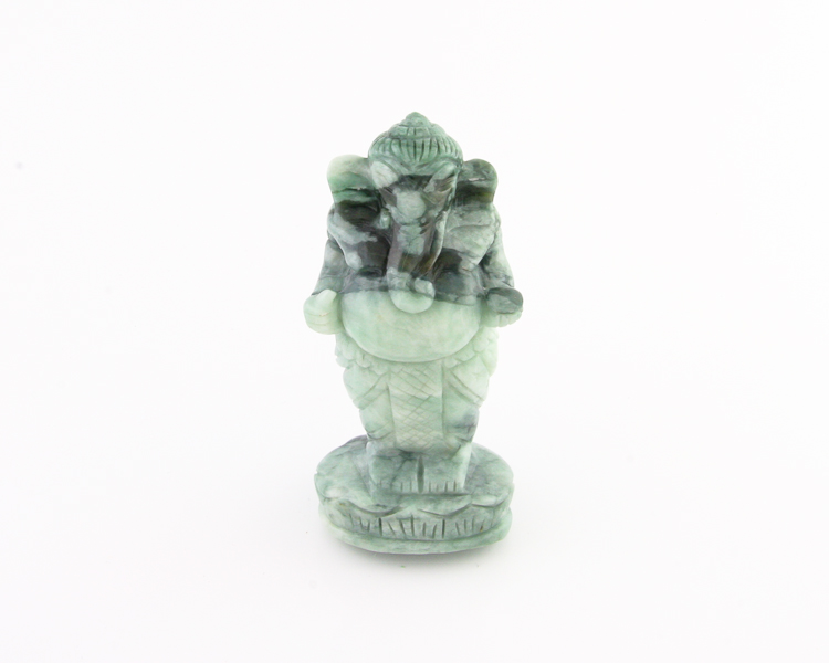 Jadeite (type-A) Ganesha statue - Click Image to Close