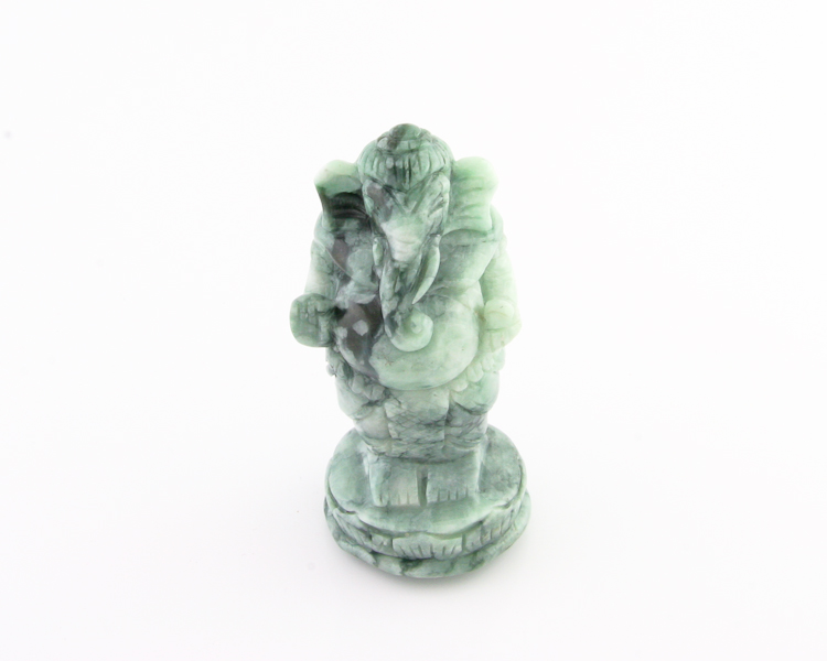 Jadeite (type-A) Ganesha statue - Click Image to Close