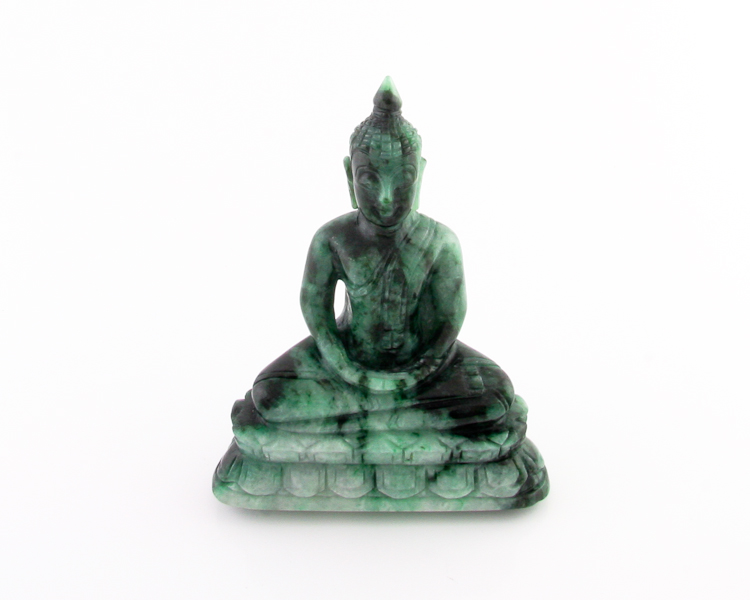 Jadeite (type-A) Gautama Buddha statue - Click Image to Close