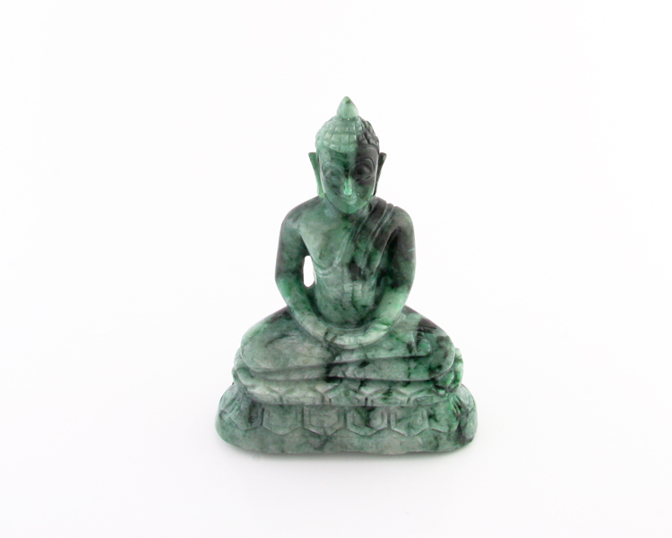 Jadeite (type-A) Gautama Buddha statue - Click Image to Close