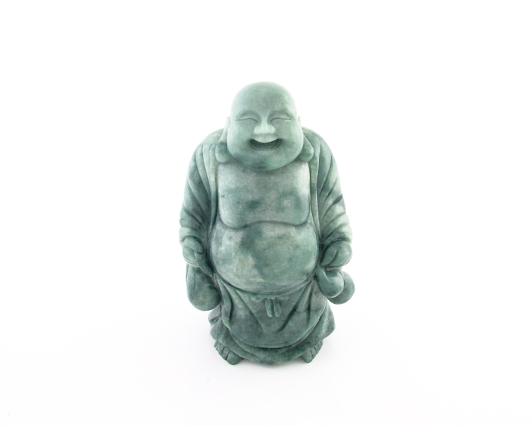 Jadeite (type-A) Budai statue - Click Image to Close