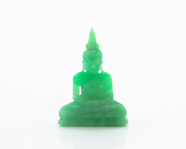 Jadeite (type-A) Gautama Buddha statue - Click Image to Close