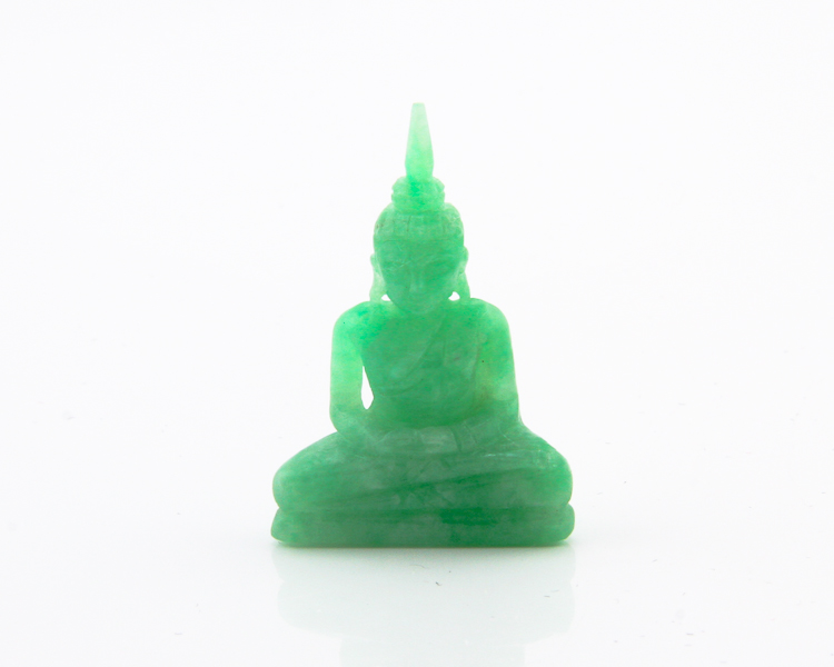 Jadeite (type-A) Gautama Buddha statue - Click Image to Close