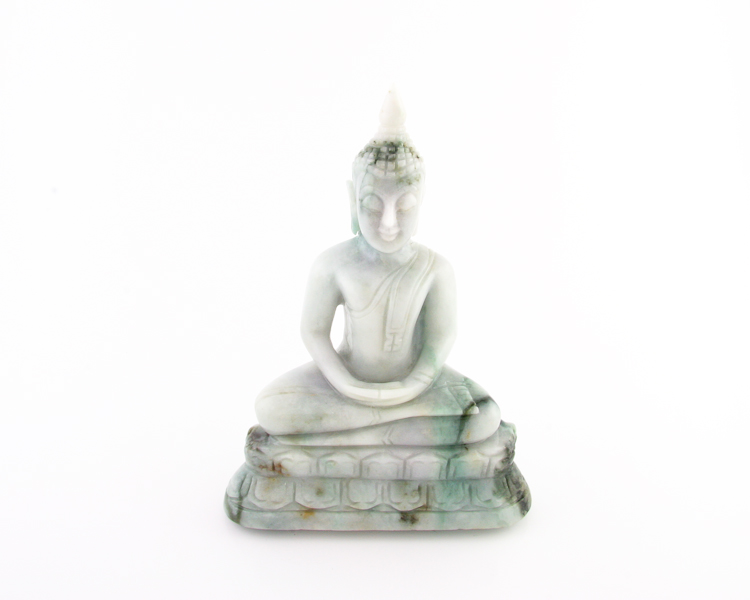 Jadeite (type-A) Gautama Buddha statue - Click Image to Close