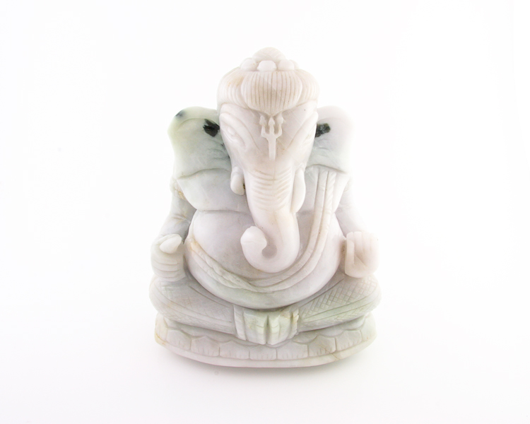 Jadeite (type-A) Ganesha statue - Click Image to Close