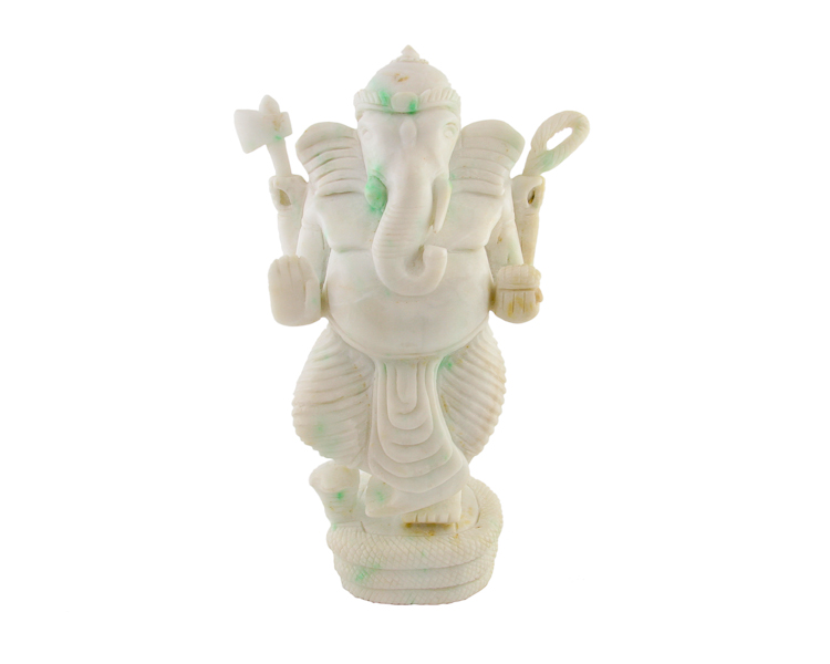 Jadeite (type-A) Ganesha statue - Click Image to Close