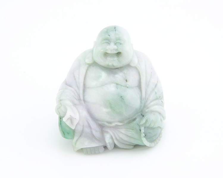 Jadeite (type-A) Budai statue - Click Image to Close