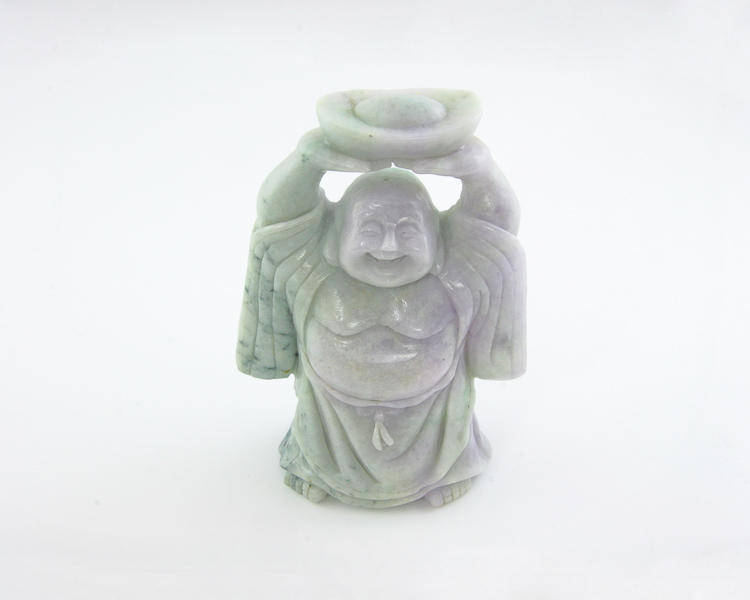 Jadeite (type-A) Budai statue - Click Image to Close