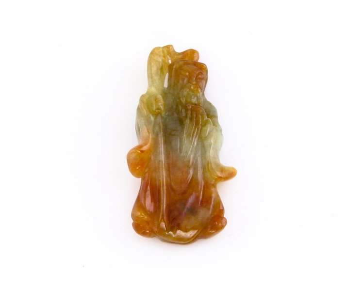 Jadeite (type-A) Guan Yu statue - Click Image to Close